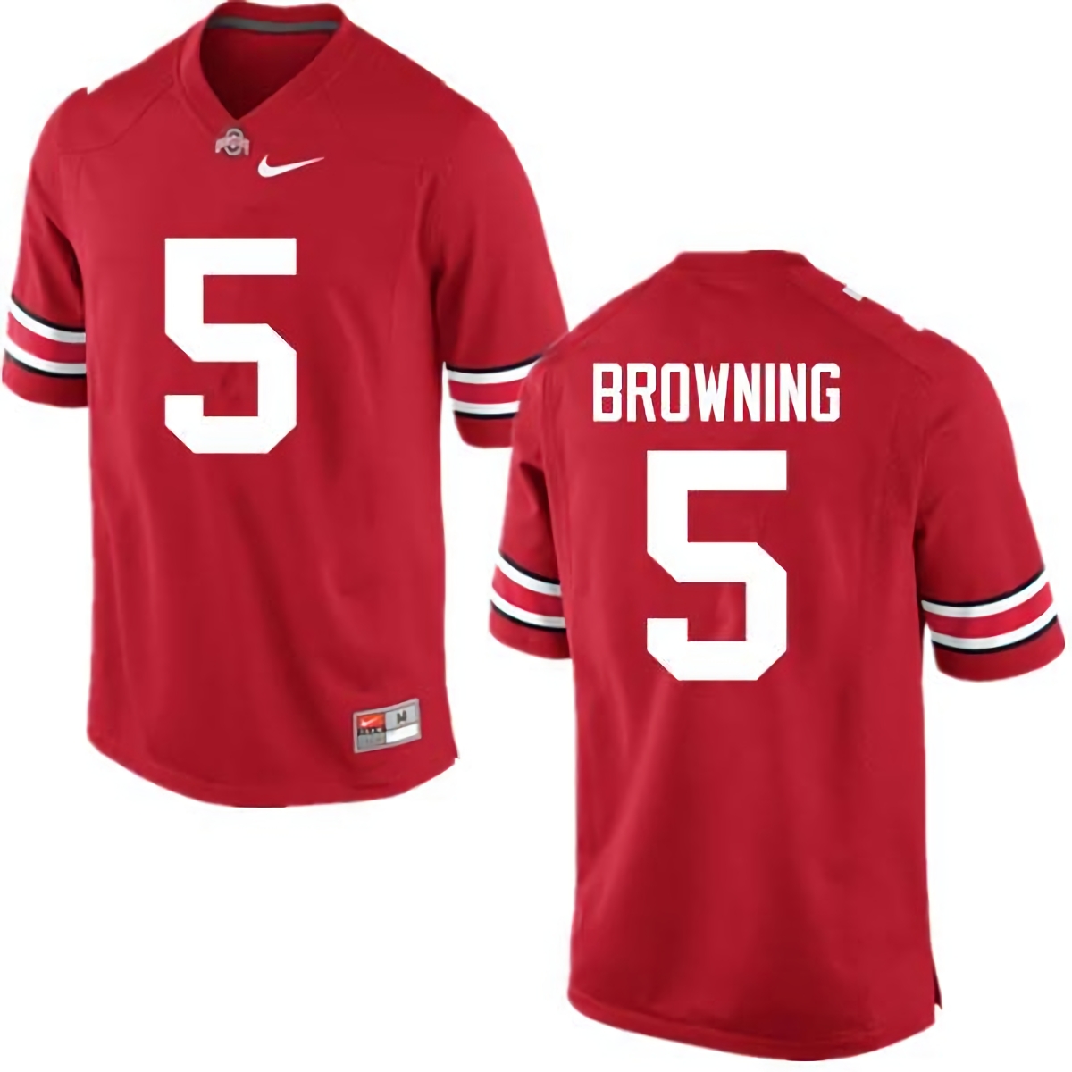 Baron Browning Ohio State Buckeyes Men's NCAA #5 Nike Red College Stitched Football Jersey SYP4256HW